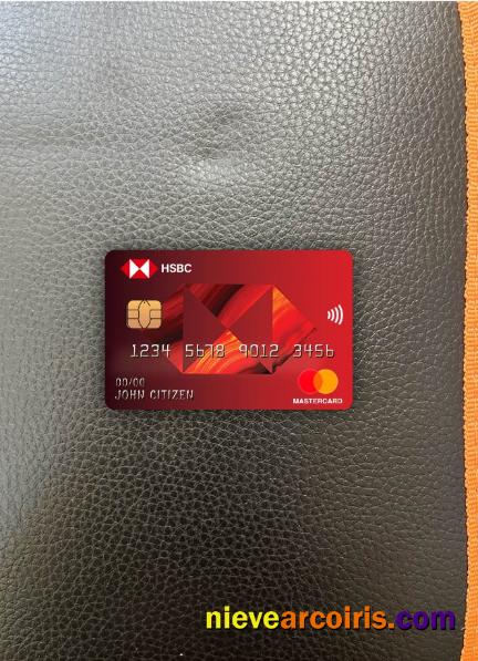 France HSBC bank mastercard photolook